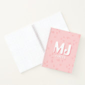 Pink Notebook with initials ノートブック (内部)