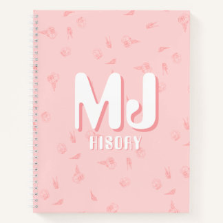 Pink Notebook with initials ノートブック