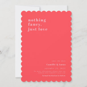 Pink Nothing just love retroファンシー'結婚. 招待状