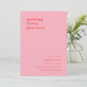 Pink Nothing just love retroファンシー'結婚. 招待状 (スタンド正面)