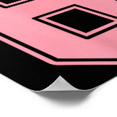 Pink Number 8 Jersey Player Uniform #8 ポスター (角)