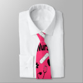 Pink Nurse Life Seamless Pattern (2) ネクタイ (タイ)