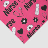 Pink Nurse Life Seamless Pattern (2) 薄葉紙 (詳細)