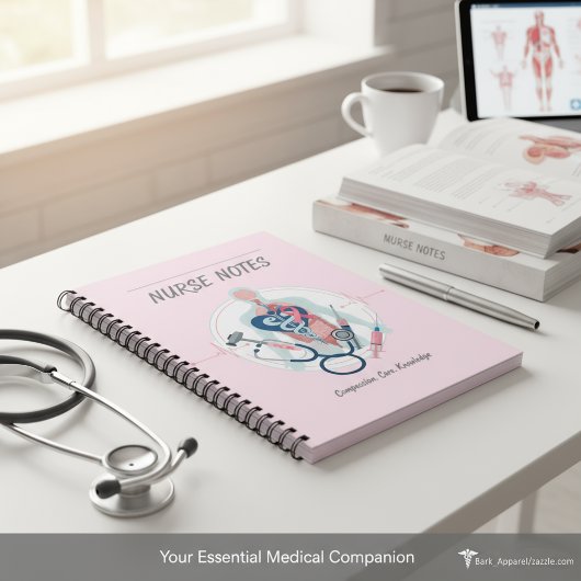 Pink Nurse Notes Notebook  ノートブック