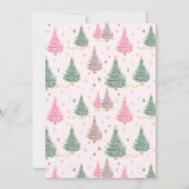 Pink Nutcracker A Merry Little Baby Shower 招待状 (裏面)