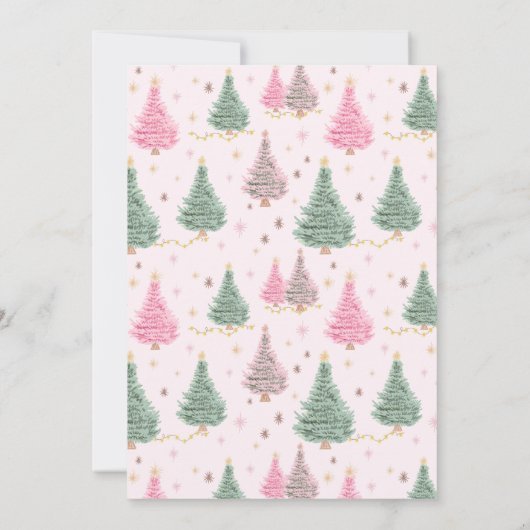 Pink Nutcracker A Merry Little Baby Shower 招待状 (裏面)