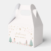 Pink Nutcracker Ballet Baby Shower Favor Boxes フェイバーボックス (正面サイド)