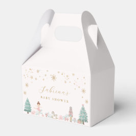 Pink Nutcracker Ballet Baby Shower Favor Boxes フェイバーボックス