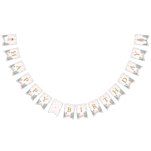 Pink Nutcracker Ballet Birthday Bunting Flags バンティングフラッグ (全)