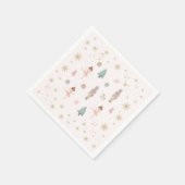 Pink Nutcracker Ballet Birthday Paper Napkins スタンダードカクテルナプキン (角)