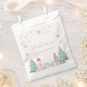 Pink Nutcracker Ballet Birthday Party Favor Bags フェイバーバッグ (クリップ留めされた状態)