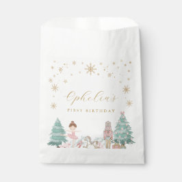 Pink Nutcracker Ballet Birthday Party Favor Bags フェイバーバッグ
