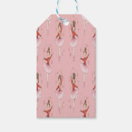 Pink Nutcracker Ballet Theme Girls ギフトタグ