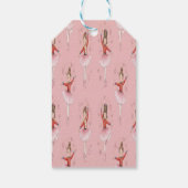 Pink Nutcracker Ballet Theme Girls ギフトタグ (裏面)