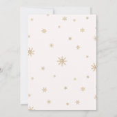 Pink Nutcracker Ballet Winter Birthday Invitation 招待状 (裏面)