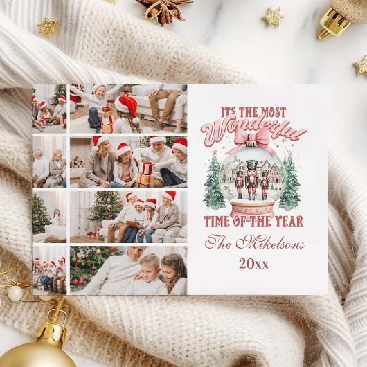 Pink Nutcracker Christmas 8 Photo Wonderland Gl シーズンカード