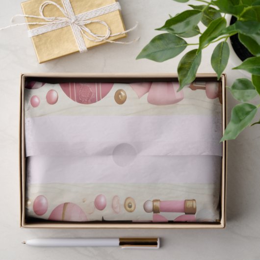 Pink Nutcracker Christmas Tree Gift Bag 薄葉紙 (ギフト)