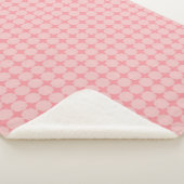 Pink Octagonal Pattern Sherpa Blanket シェルパブランケット (3/4)