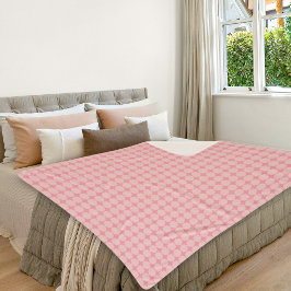 Pink Octagonal Pattern Sherpa Blanket シェルパブランケット