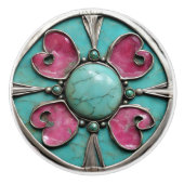 Pink October Tourmaline Birth Stone セラミックノブ (正面)