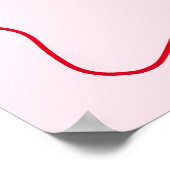 Pink Oh What Fun Holiday Girl 1st Birthday Welcome ポスター (角)