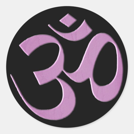 Pink Om  ラウンドシール (正面)