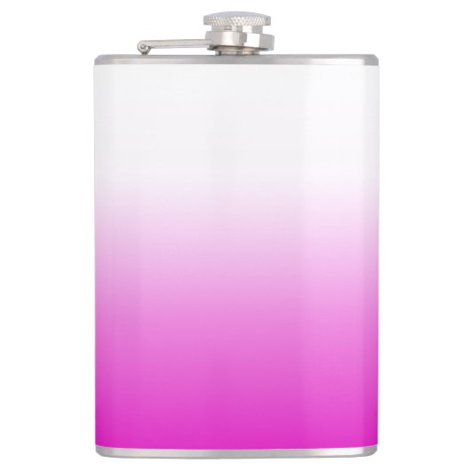 Pink Ombr Gradient Background Design-60416 フラスク (正面)