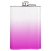 Pink Ombr Gradient Background Design-60416 フラスク (裏面)