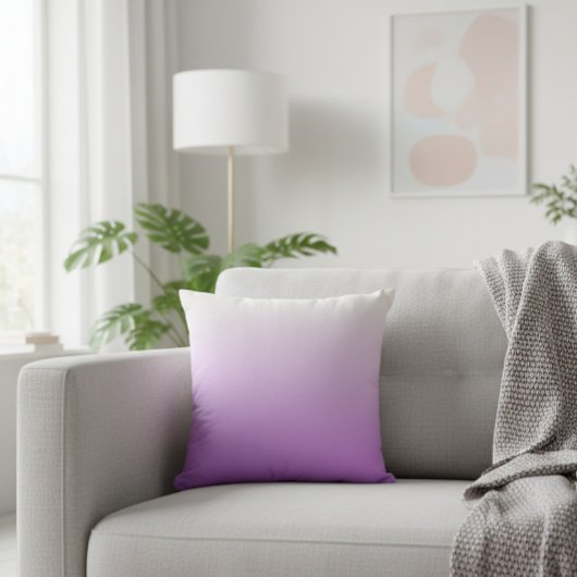 Pink ombre cushion modern, decorative cushion クッション