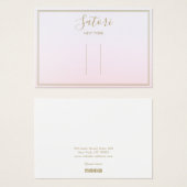 Pink Ombre Script Hair Clip Accessory Display (正面&裏面)