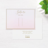 Pink Ombre Script Hair Clip Accessory Display (デスク)