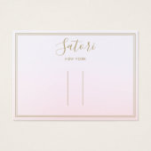 Pink Ombre Script Hair Clip Accessory Display (正面)