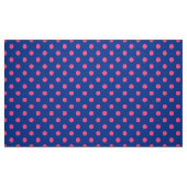 Pink On Blue Polka Dots Pattern Design ファブリック (ファットクウォーター)