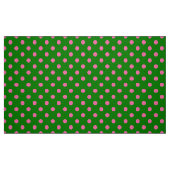 Pink On Green Polka Dots Pattern Design ファブリック (ファットクウォーター)