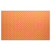 Pink On Orange Polka Dots Pattern Design  ファブリック (ヤード)
