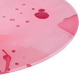 Pink on Pink Abstract カッティングボード (角)