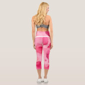 Pink on Pink Abstract カプリレギンス (裏面)
