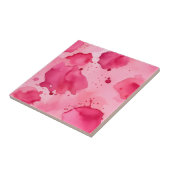 Pink on Pink Abstract  タイル (側面)