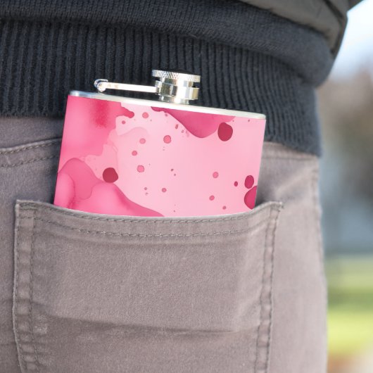 Pink on Pink Abstract フラスク (インサイチュ)