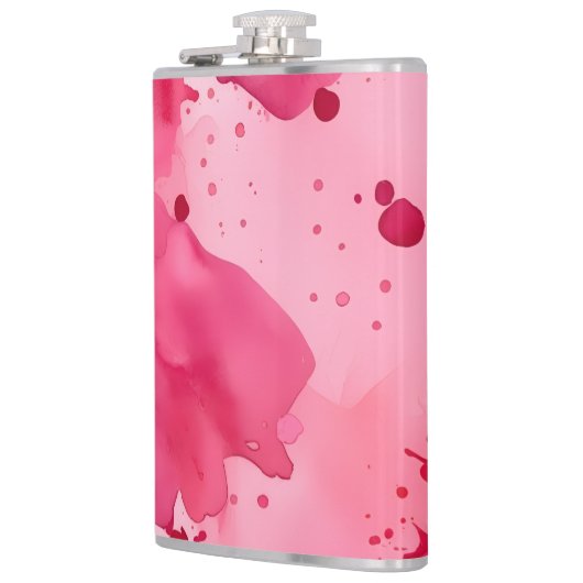 Pink on Pink Abstract フラスク (左)