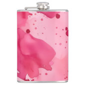 Pink on Pink Abstract フラスク (正面)