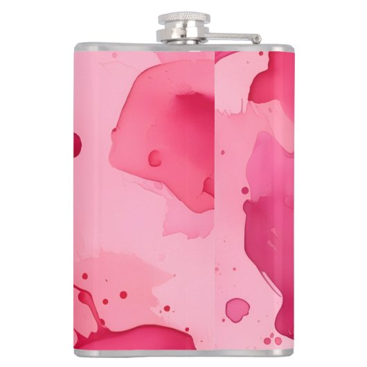 Pink on Pink Abstract フラスク (裏面)