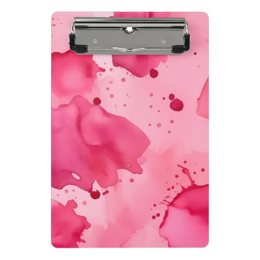 Pink on Pink Abstract  ミニクリップボード (正面)