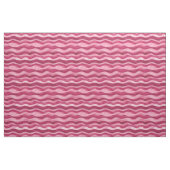 Pink on Pink Watercolor Wavy Lines ファブリック (ファットクウォーター)