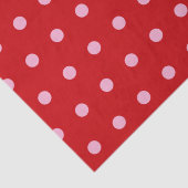Pink on Red Polka Dots  薄葉紙 (詳細)