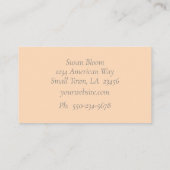 Pink on White Leopard Print名刺 名刺 (裏面)