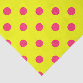 Pink On Yellow Polka Dots Pattern Design  薄葉紙 (詳細)