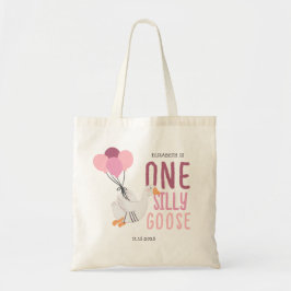 Pink One Silly Goose 1st Birthday Favor トートバッグ