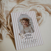 Pink One Silly Goose 1st Birthday Invitation 招待状