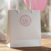 Pink One Silly Goose - Girl's First Birthday ラウンドシール